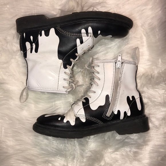 white doc martens kids
